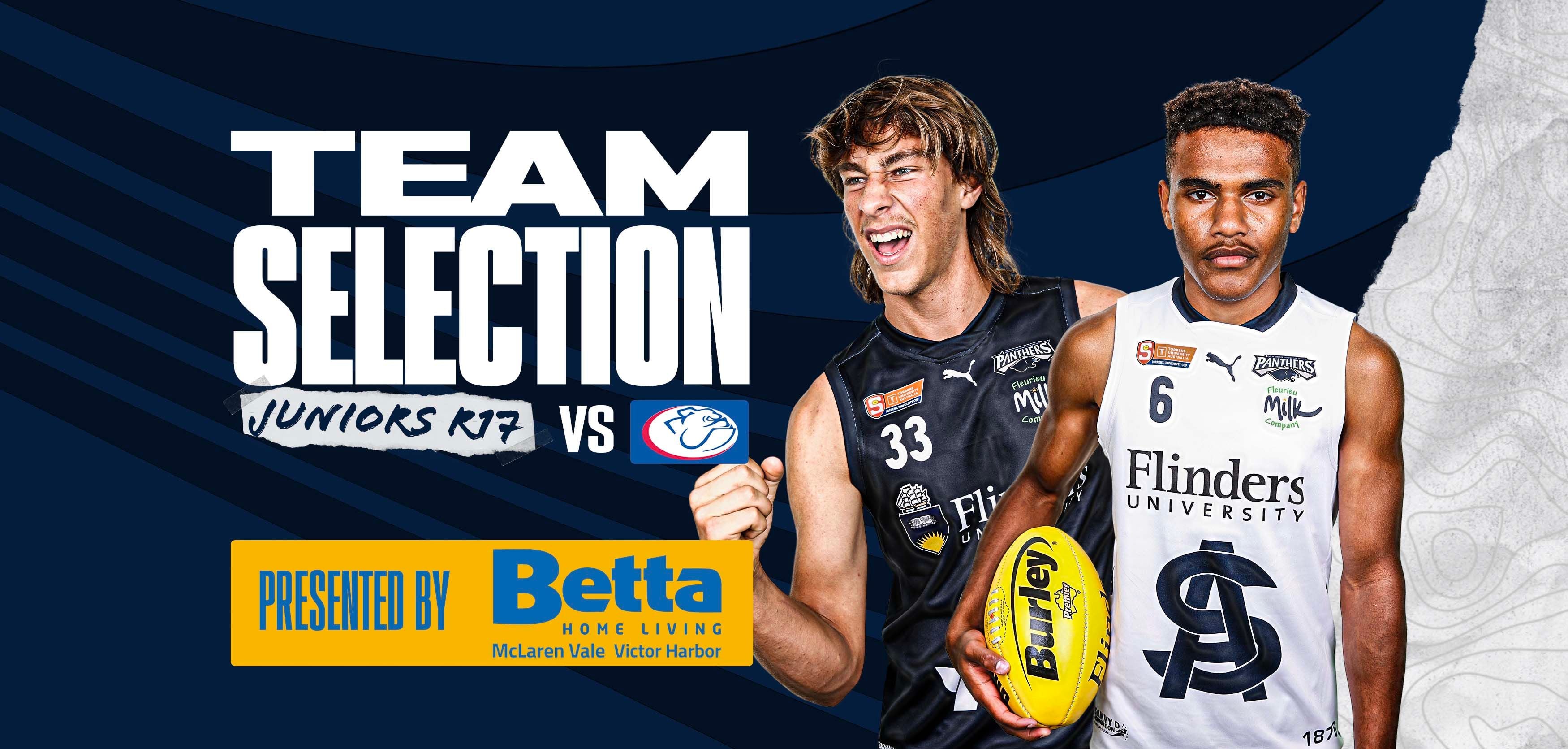 BETTA Teams Selection: Juniors Round 17 @ Central District BETTA Teams Selection: Juniors Round 17 @ Central District
